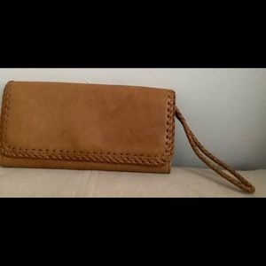 Hobo leather wallet/ clutch